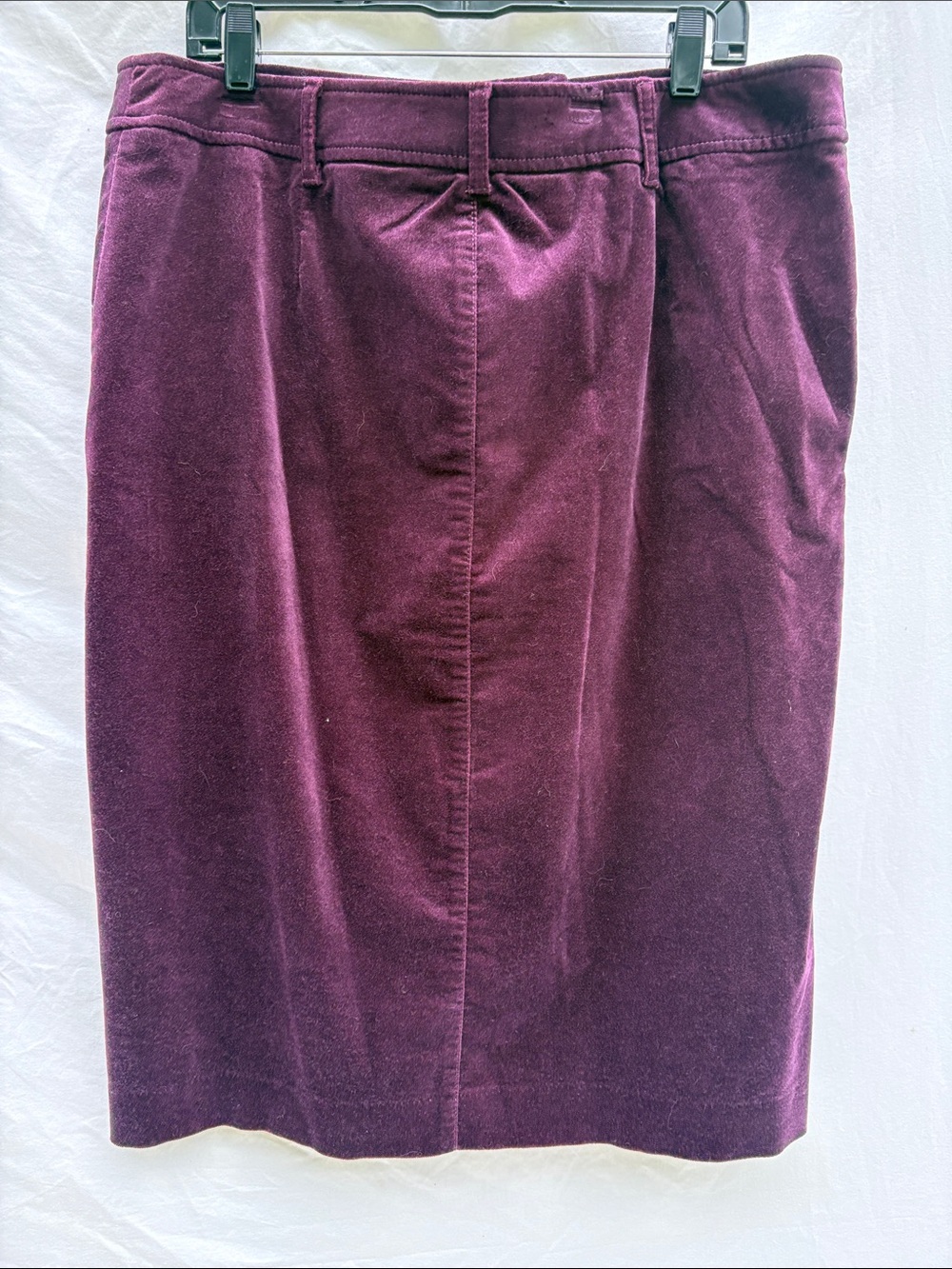 Talbots Plum Velvet Pencil Skirt - Picture 12 of 12